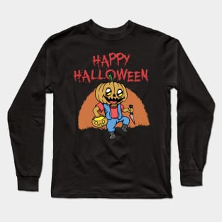 Kawaii Pumpkin Heads Long Sleeve T-Shirt